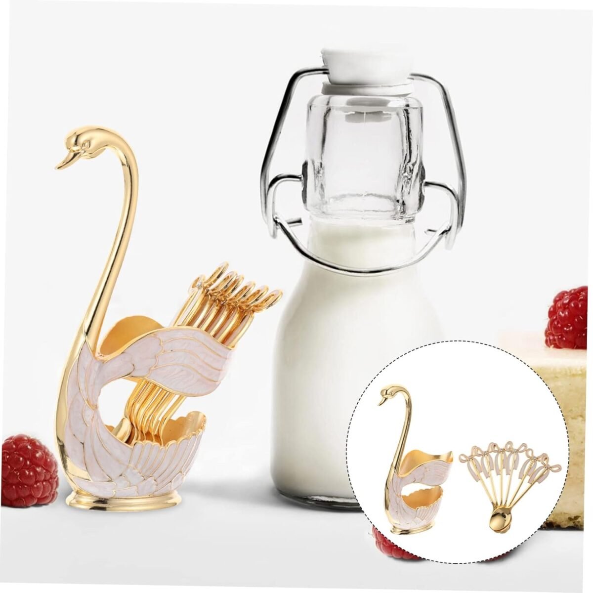 Elegant Fruit Spoon Holder Set