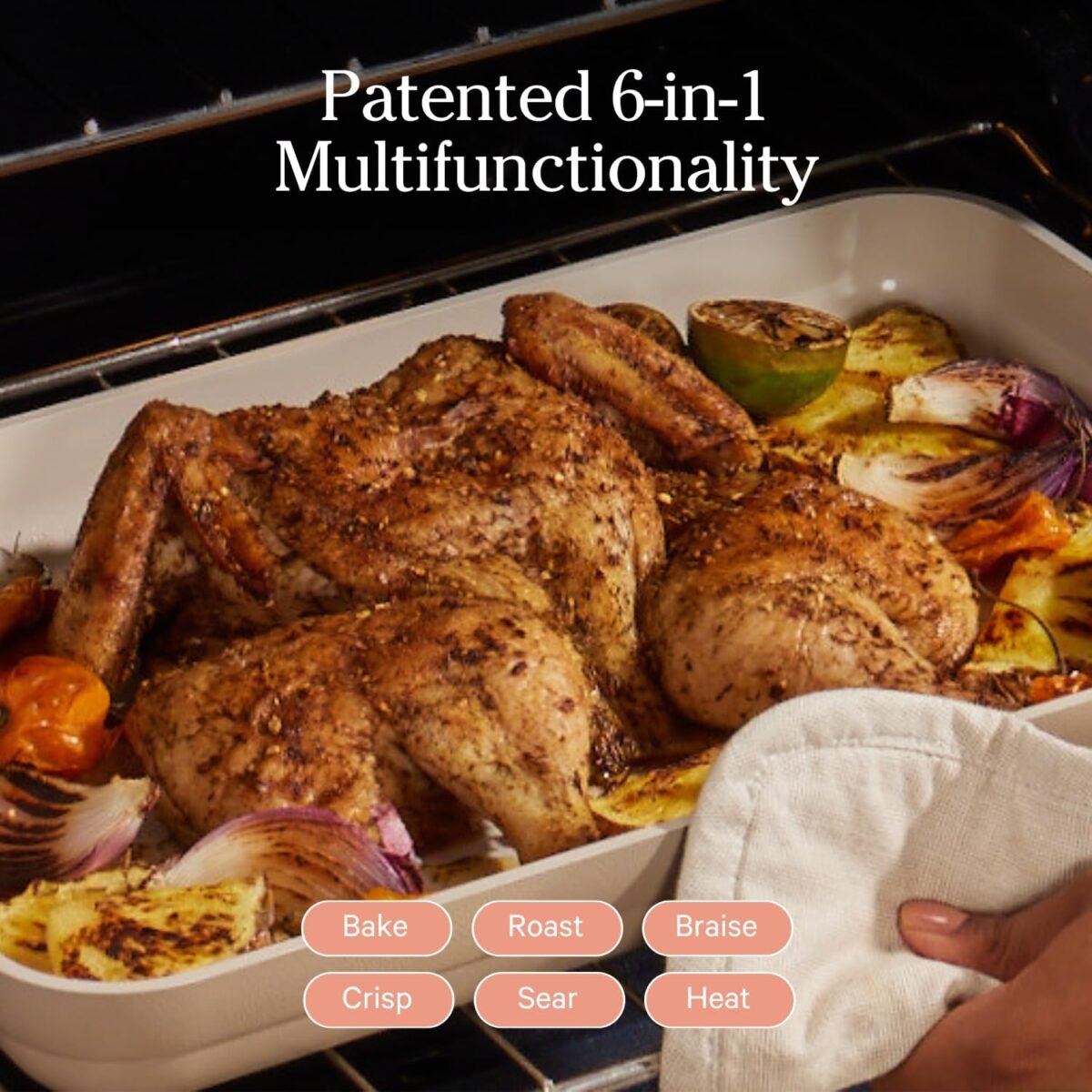 Bakeware Set | 5-Piece Nonstick, Toxin-Free, Ceramic, Cast Aluminum Set