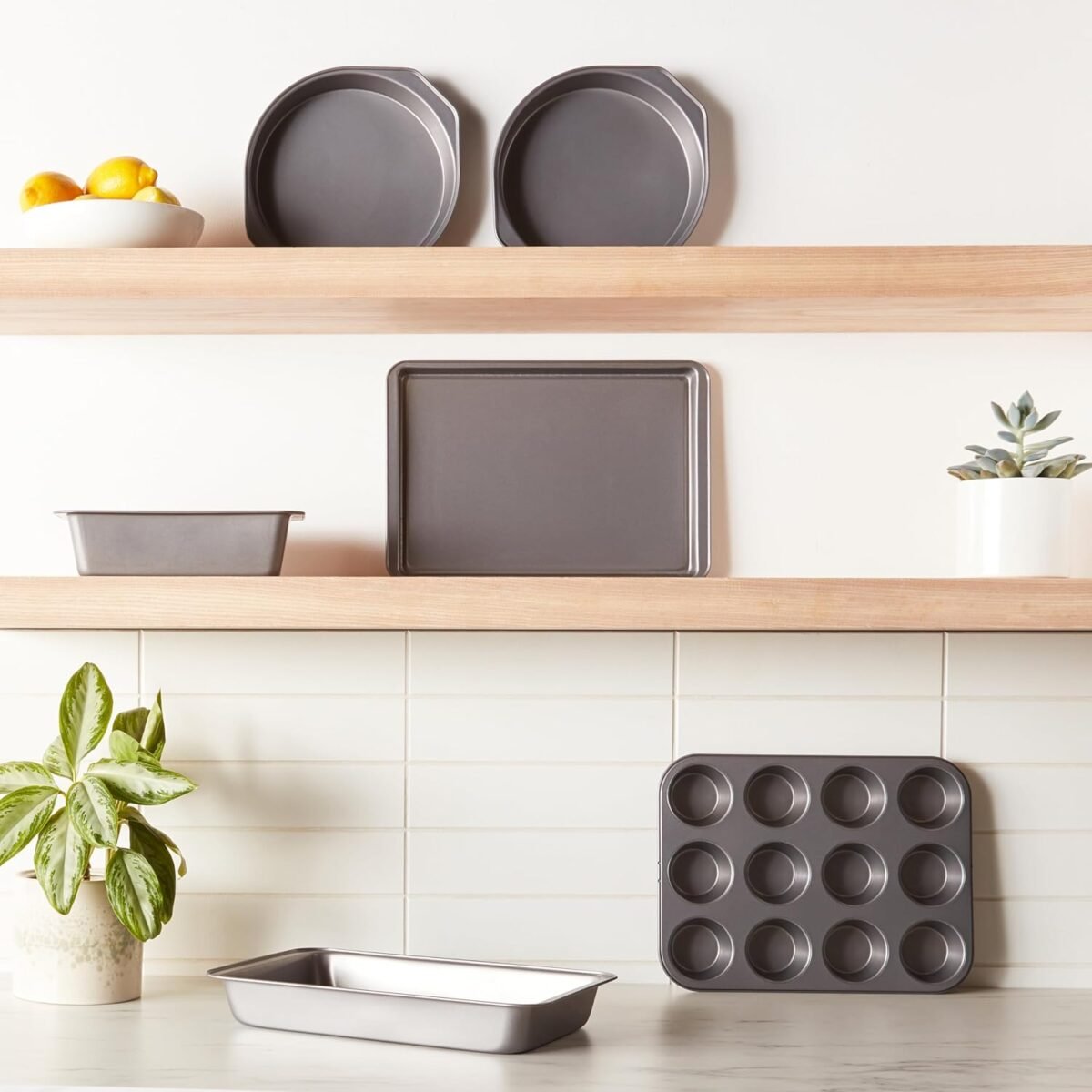 6 Piece Nonstick, Carbon Steel Oven Safe Bakeware Set