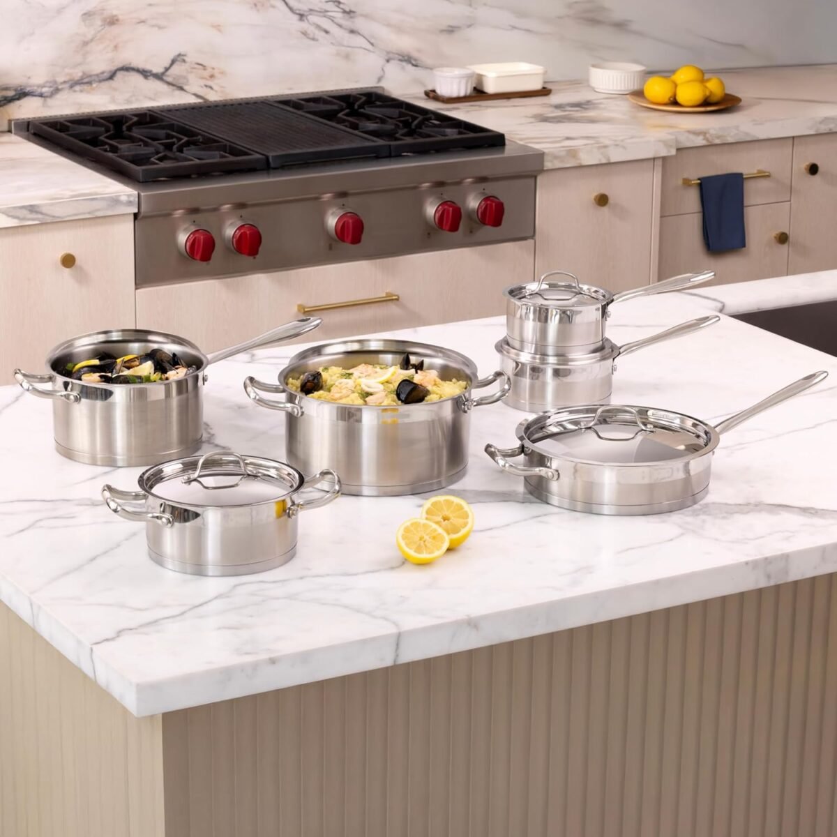 12-Piece Stainless Steel Cookware Set
