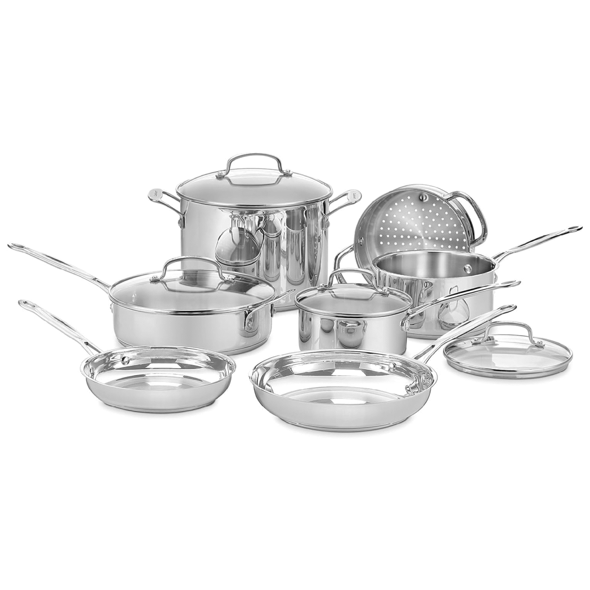 Classic 11-Piece Stainless Steel Pots and Pans Set