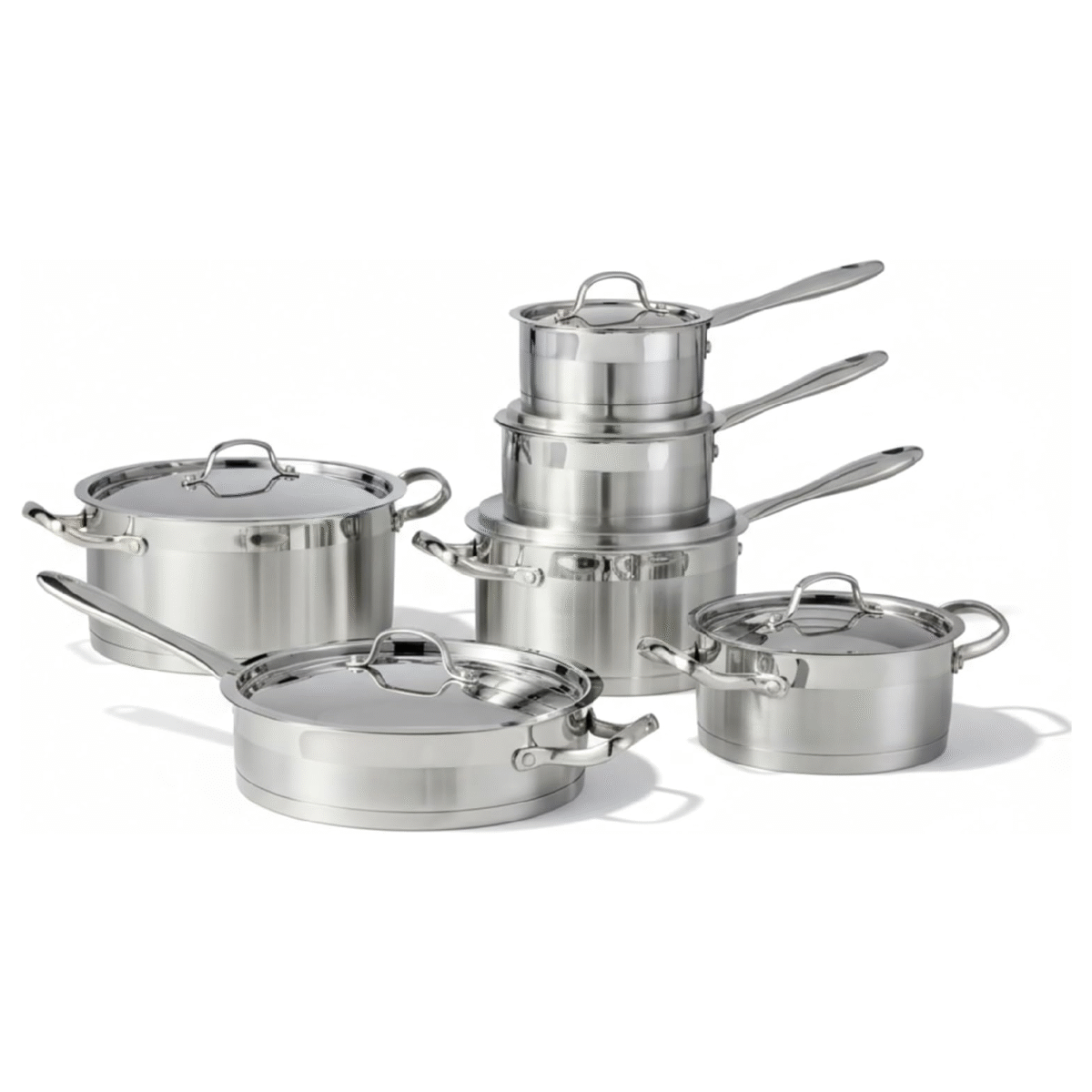 12-Piece Stainless Steel Cookware Set